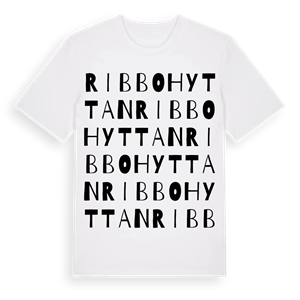 Ribbohyttan ordlek t-shirt – ekologisk bomull t-shirt från Pinshirt
