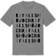 Mid Heather Gray t-shirt med Rifallshöjden ordlek t-shirt