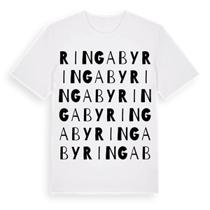 Ringaby ordlek t-shirt – ekologisk bomull t-shirt från Pinshirt