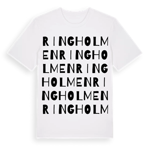 Ringholmen ordlek t-shirt – ekologisk bomull t-shirt från Pinshirt