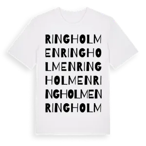 Ringholmen ordlek t-shirt – ekologisk bomull t-shirt från Pinshirt