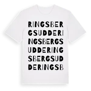 Ringsbergsudde ordlek t-shirt – ekologisk bomull t-shirt från Pinshirt