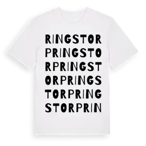 Ringstorp ordlek t-shirt – ekologisk bomull t-shirt från Pinshirt