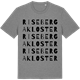 Mid Heather Gray t-shirt med Riseberga Kloster ordlek t-shirt