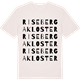 Vintage White t-shirt med Riseberga Kloster ordlek t-shirt