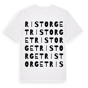 Ristorget ordlek t-shirt – ekologisk bomull t-shirt från Pinshirt