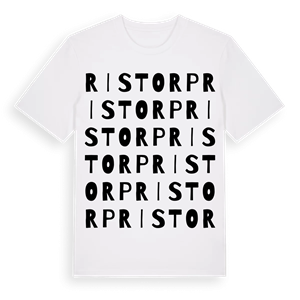 Ristorp ordlek t-shirt – ekologisk bomull t-shirt från Pinshirt