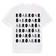 White t-shirt med Röa Broa ordlek t-shirt