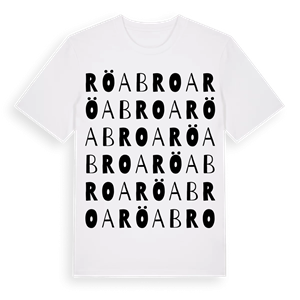 Röa Broa ordlek t-shirt – ekologisk bomull t-shirt från Pinshirt