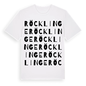 Röcklinge ordlek t-shirt – ekologisk bomull t-shirt från Pinshirt