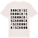 Vintage White t-shirt med Roderåsen ordlek t-shirt