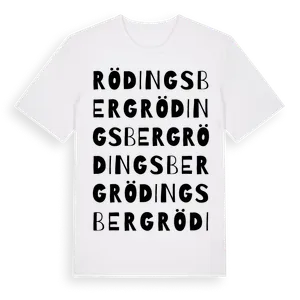 Rödingsberg ordlek t-shirt – ekologisk bomull t-shirt från Pinshirt
