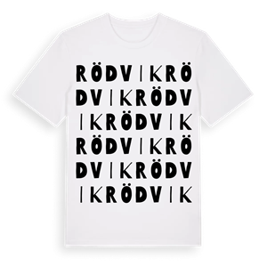 Rödvik ordlek t-shirt – ekologisk bomull t-shirt från Pinshirt