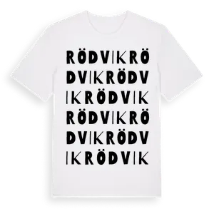 Rödvik ordlek t-shirt – ekologisk bomull t-shirt från Pinshirt