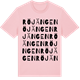 Pink Cotton t-shirt med Röjängen ordlek t-shirt