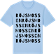 Blue Soul t-shirt med Röjsmossen ordlek t-shirt