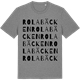 Mid Heather Gray t-shirt med Rolabäcken ordlek t-shirt