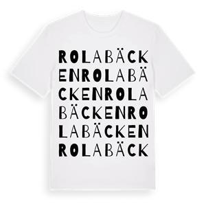 Rolabäcken ordlek t-shirt – ekologisk bomull t-shirt från Pinshirt
