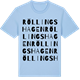 Blue Soul t-shirt med Röllingshagen ordlek t-shirt