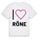 Jag älskar Röne t-shirt stort tryck