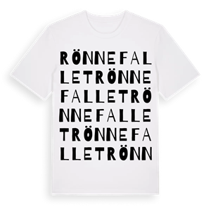 Rönnefallet ordlek t-shirt – ekologisk bomull t-shirt från Pinshirt