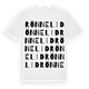 White t-shirt med Rönnelid ordlek t-shirt