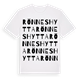 Rönneshytta ordlek t-shirt