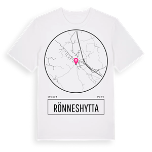 Rönneshytta t-shirt – ekologisk bomull t-shirt från Pinshirt