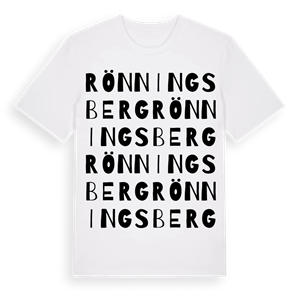 Rönningsberg ordlek t-shirt – ekologisk bomull t-shirt från Pinshirt