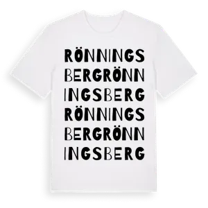 Rönningsberg ordlek t-shirt – ekologisk bomull t-shirt från Pinshirt