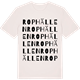 Vintage White t-shirt med Rophällen ordlek t-shirt