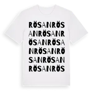 Rösan ordlek t-shirt – ekologisk bomull t-shirt från Pinshirt