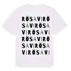 Rösavi ordlek t-shirt – ekologisk bomull t-shirt från Pinshirt