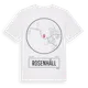 White t-shirt med Rosenhäll t-shirt