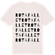 Vintage White t-shirt med Rotafallet ordlek t-shirt