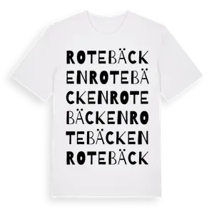 Rotebäcken ordlek t-shirt – ekologisk bomull t-shirt från Pinshirt