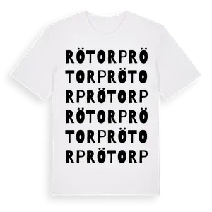 Rötorp ordlek t-shirt – ekologisk bomull t-shirt från Pinshirt