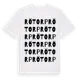 White t-shirt med Rötorp ordlek t-shirt