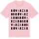 Pink Cotton t-shirt med Rövarebron ordlek t-shirt