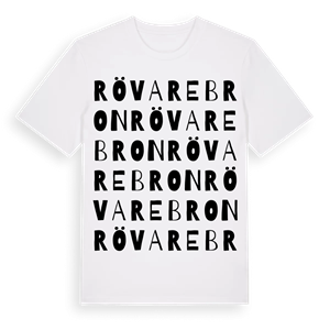 Rövarebron ordlek t-shirt – ekologisk bomull t-shirt från Pinshirt