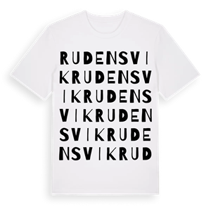 Rudensvik ordlek t-shirt – ekologisk bomull t-shirt från Pinshirt