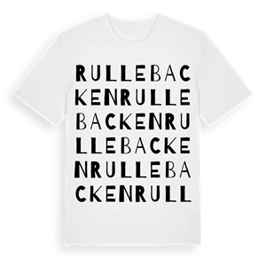 Rullebacken ordlek t-shirt – ekologisk bomull t-shirt från Pinshirt