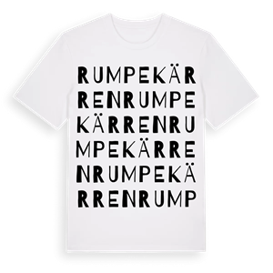Rumpekärren ordlek t-shirt – ekologisk bomull t-shirt från Pinshirt