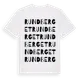 White t-shirt med Rundberget ordlek t-shirt