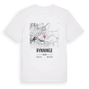 Rynninge karta t-shirt – ekologisk bomull t-shirt från Pinshirt
