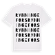 Rynningefors ordlek t-shirt