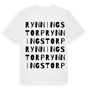 Rynningstorp ordlek t-shirt – ekologisk bomull t-shirt från Pinshirt