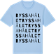 Blue Soul t-shirt med Ryssahålet ordlek t-shirt