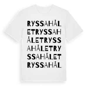 Ryssahålet ordlek t-shirt – ekologisk bomull t-shirt från Pinshirt