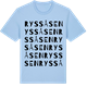 Blue Soul t-shirt med Ryssåsen ordlek t-shirt
